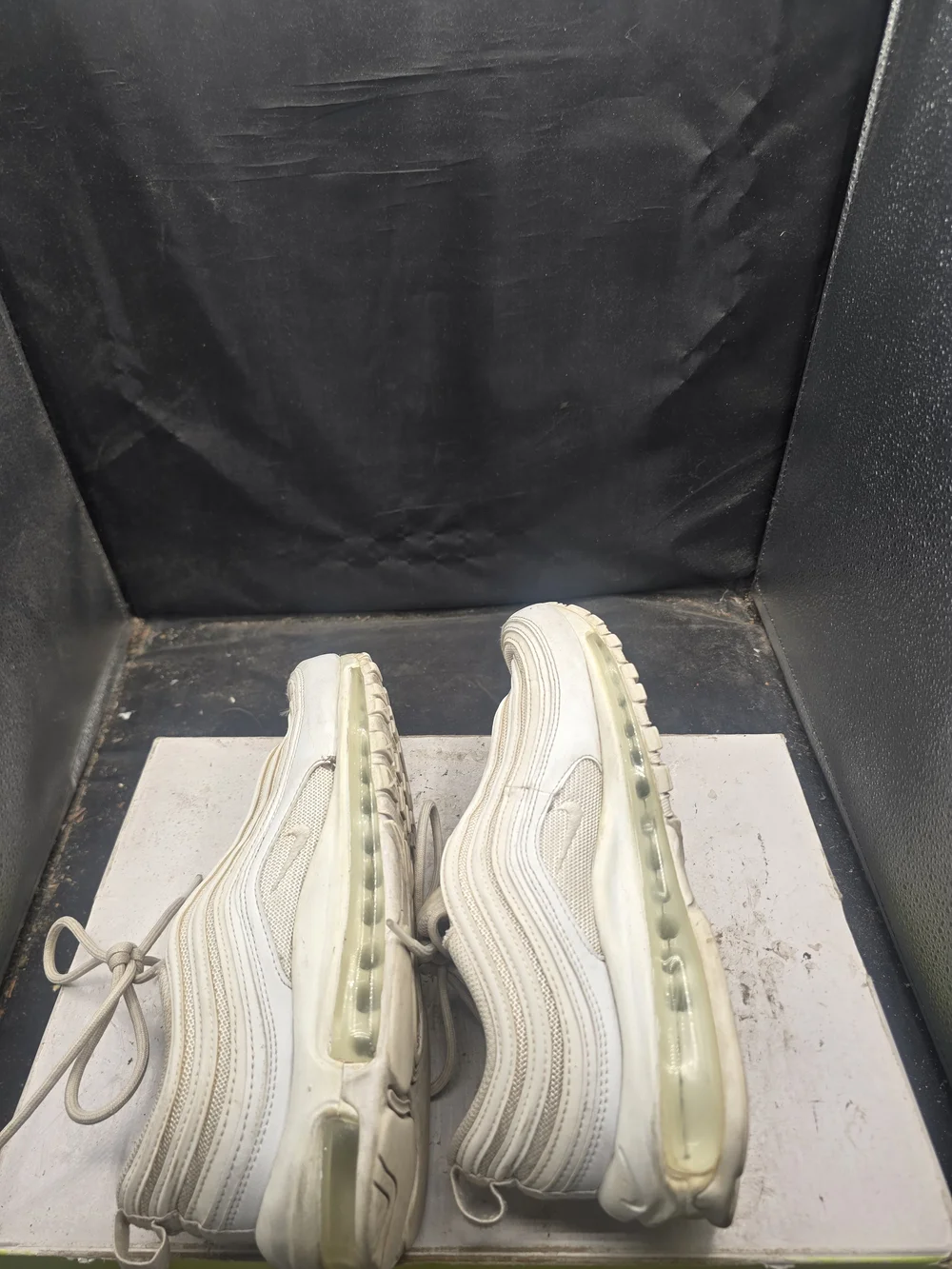 Nike Kids Cream/White Wave-Detail Sneakers